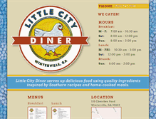 Tablet Screenshot of littlecitydiner.com